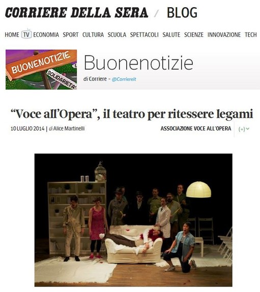 Buone Notizie Blog Corriere Della Sera VoceAllOpera